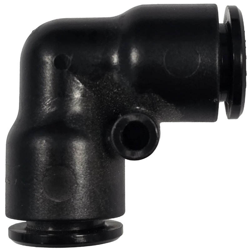 Elbow connector 8 mm black