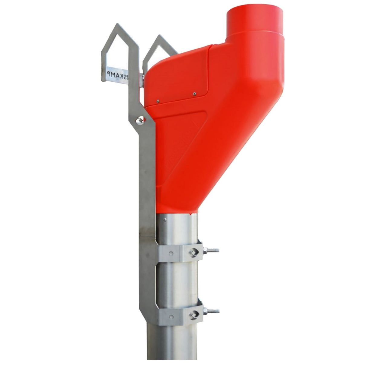 Pipe Feeder short, red with Mounting bracket Lely A4 - A5