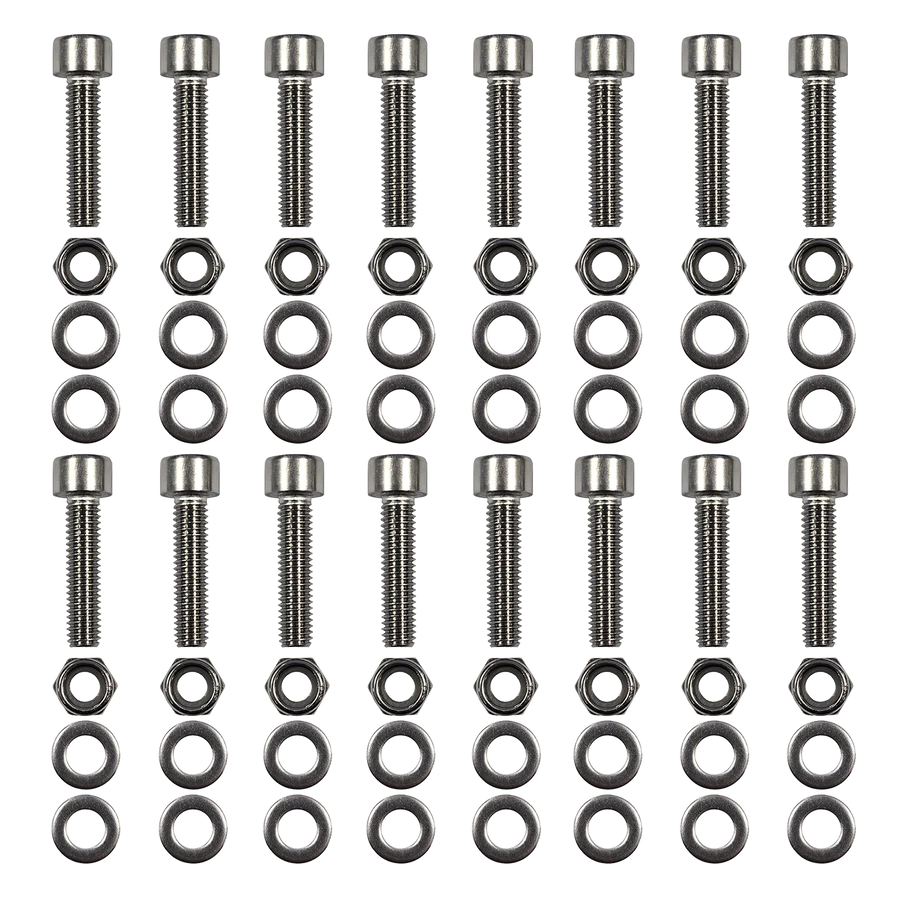 Set of bolts, nuts and washers t.b.v. brush frame 253028