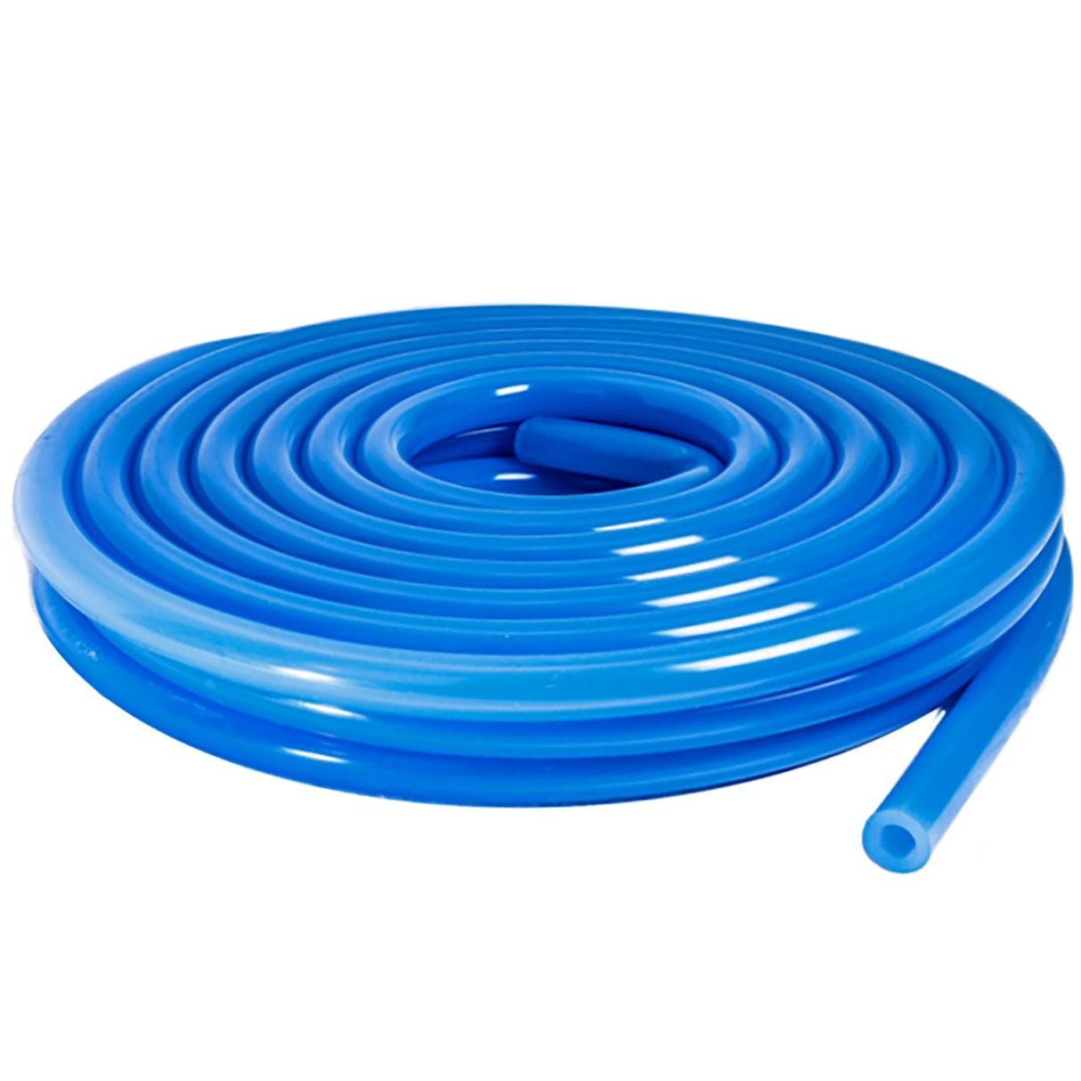 Milk hose silicone transparent blue 12x21mm
