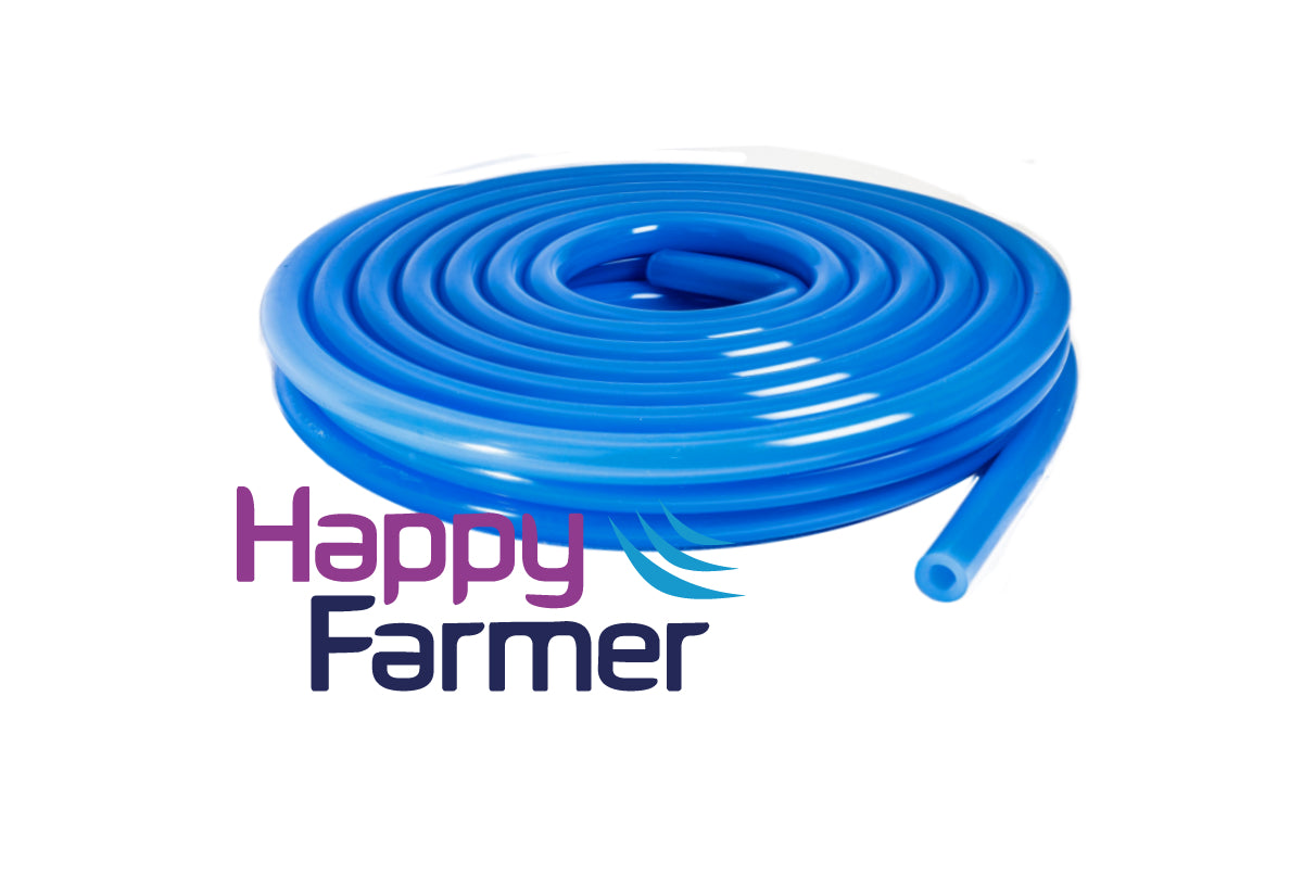 Milk hose silicone transparent blue 12x21mm