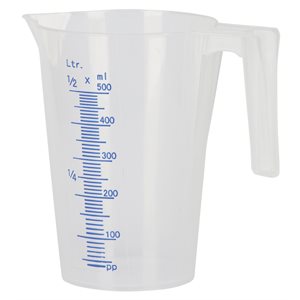 Kerbl Measuring Cup 500ml - Handle & Drain Spout