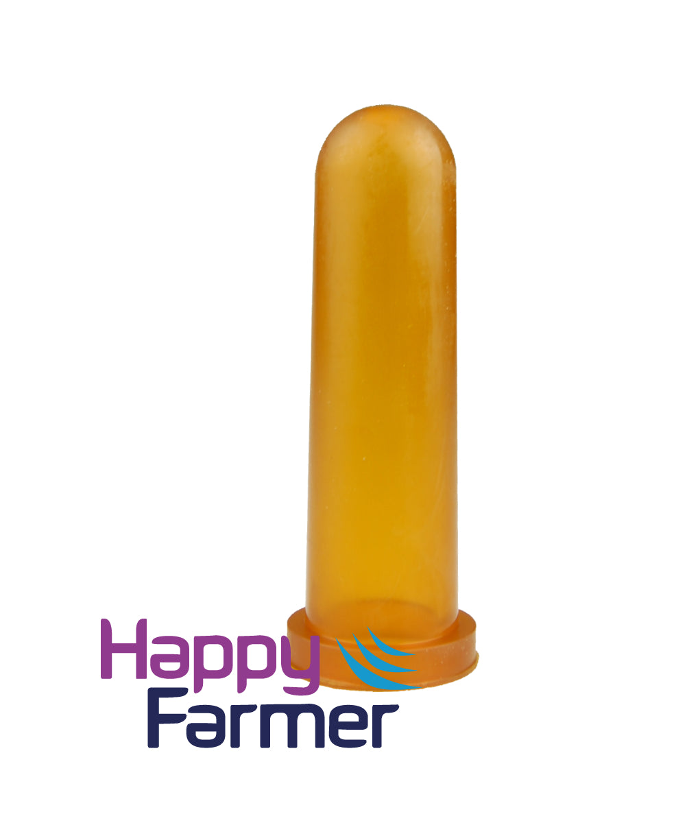 Calf teat silicone with cross-section