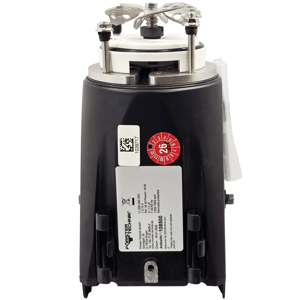 Moteur de mélangeur en aluminium automatique Förster