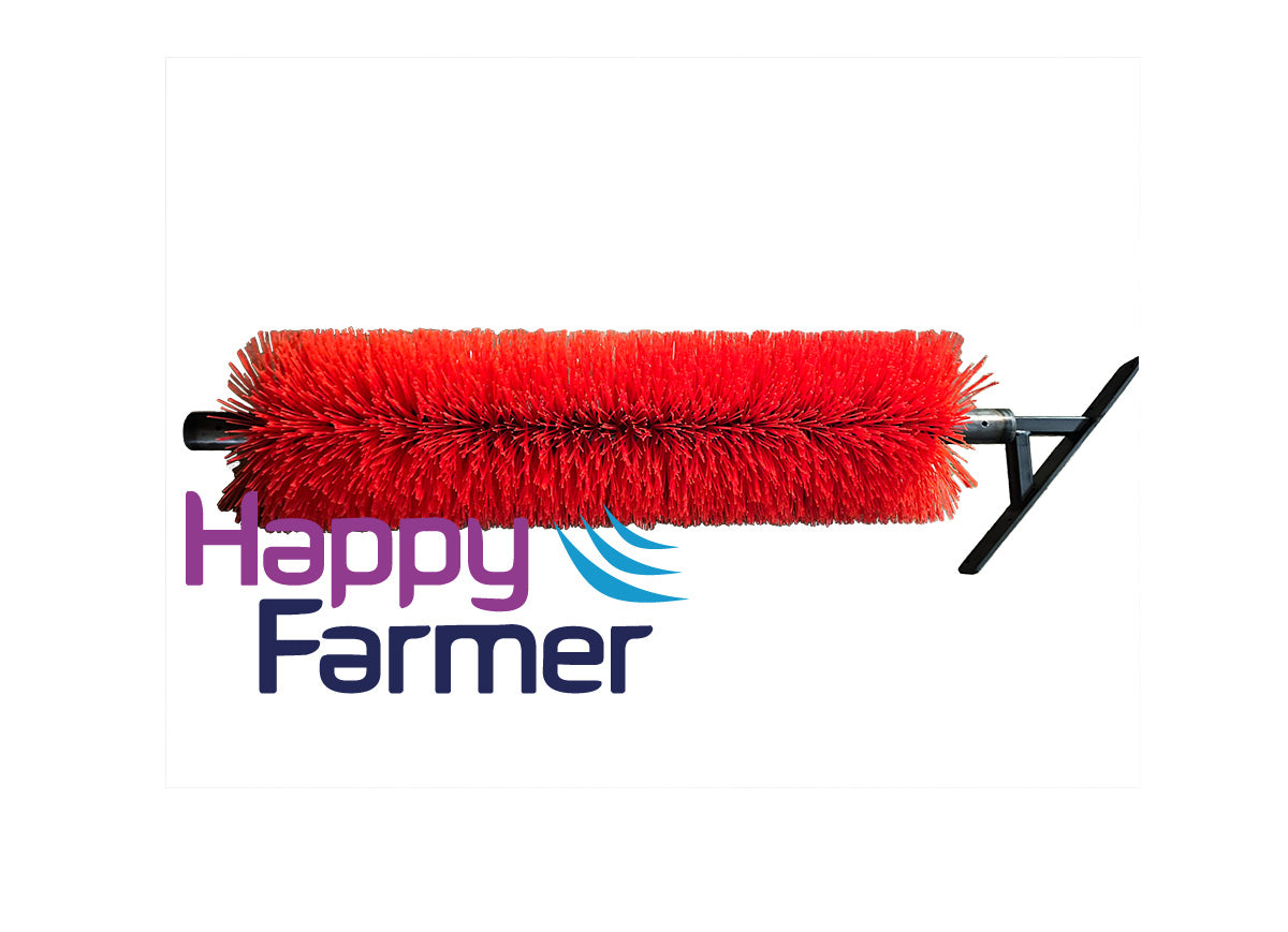 Stationary brush with brackets