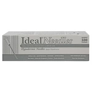 IDEAL AH Needles 14g x 1" - Sturdy Aluminum Hub Box/100