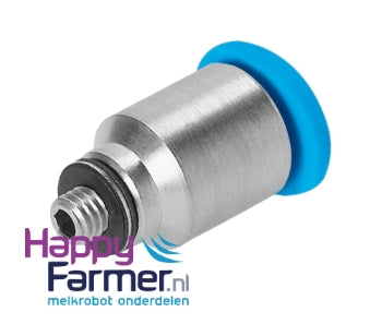 Straight Screw Coupling Round 6 x 1/8"