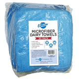 Coburn Microfiber Dairy Towels 12" x 12" - Blue Pack of 50
