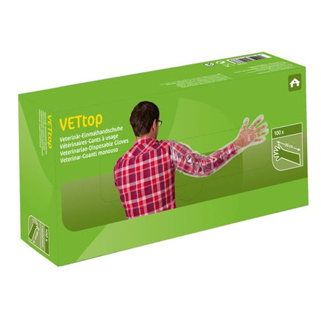 Kerbl VETtop Disposable Gloves - Tearproof 90cm