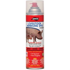 AERVOE Red Livestock Spray - UV Resistant & Long-lasting