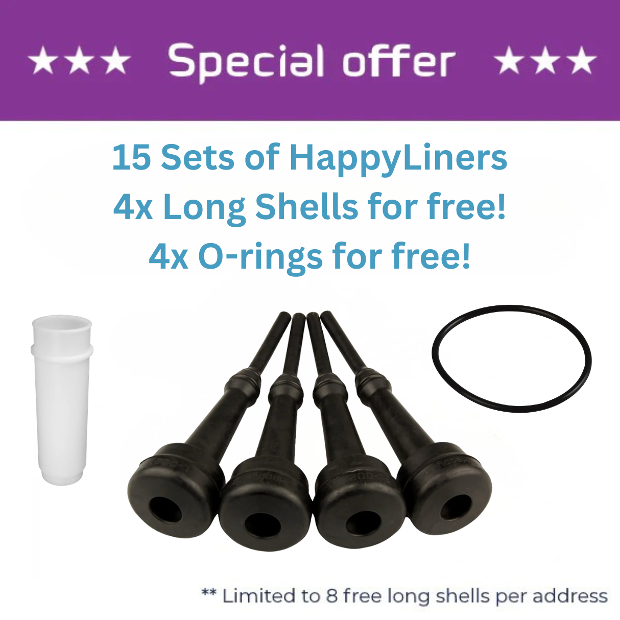 Offre spéciale : Revêtement de traite en caoutchouc HappyLiner FL-0021 adapté aux Lely