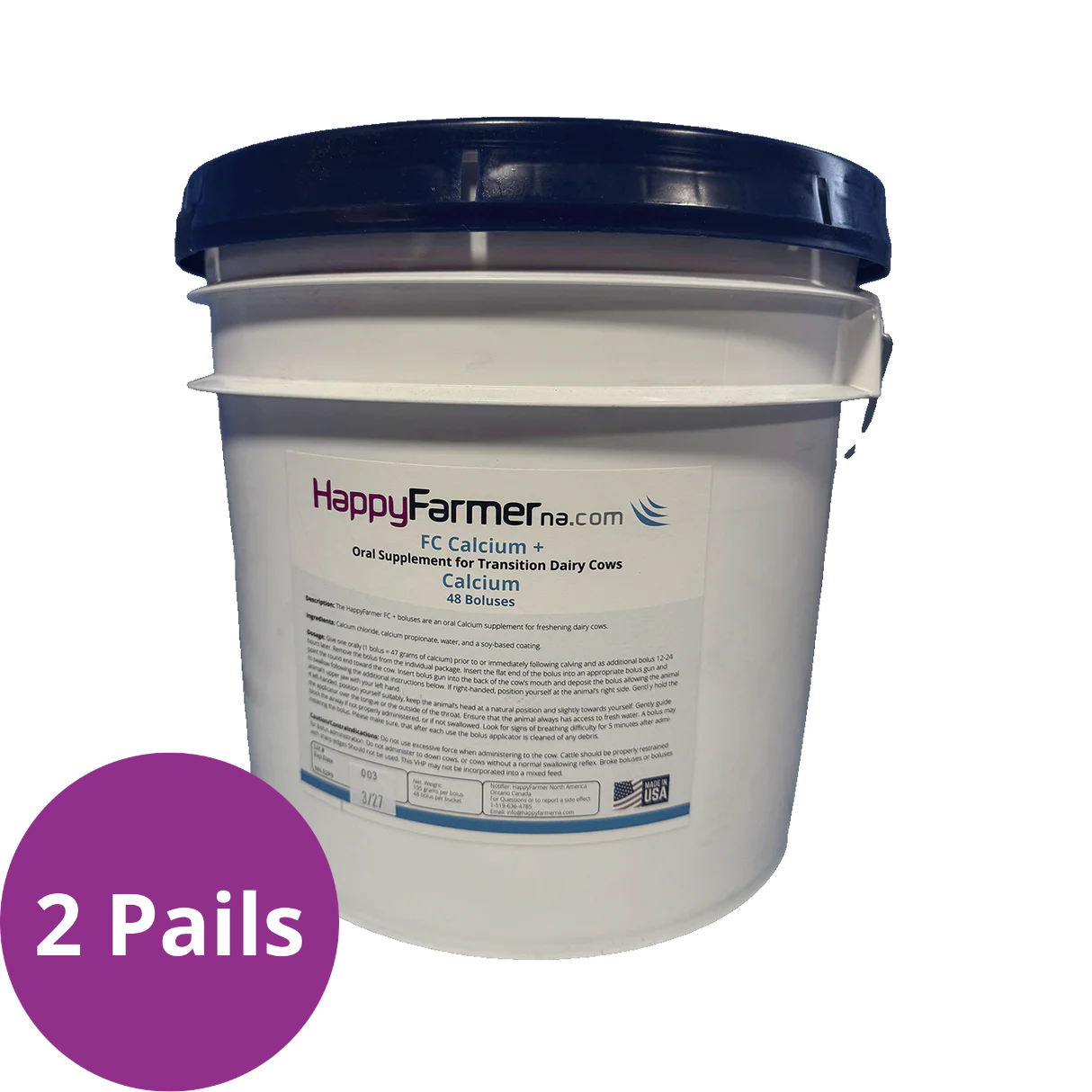 FC Calcium Plus Bolus pail / 48 - 2 Pails