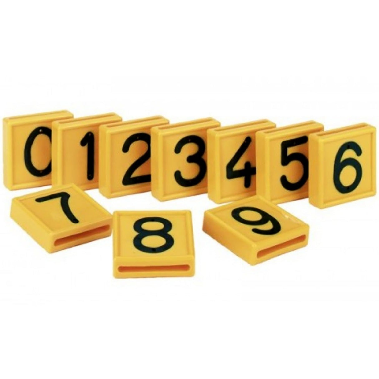 Numéro d'étiquette de collier jaune/noir