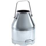 Milk bucket Stainless Steel Entirely stainless steel.