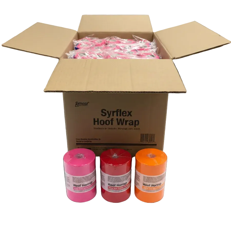 SyrFlex Hoof Wrap 4'' Pink - Self-Adhesive Box of 100