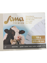 Sana Milk Filter Sock Premium 570 x 44 mm - pk/100