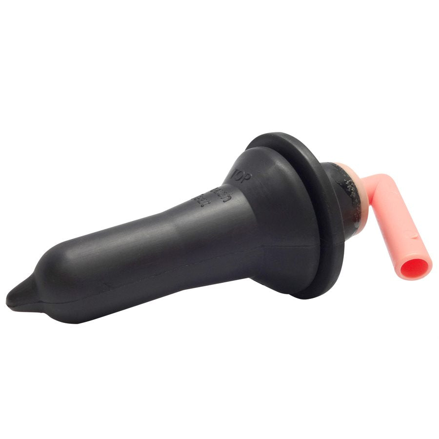 Peach Teat Large Flange Black