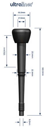 Liner Milkrite DL017U-01 corr. 960017-01 DeLaval set 4 pcs.