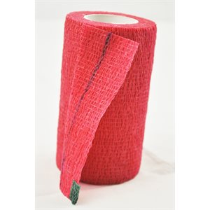 SyrFlex Cohesive Bandages 4'' Red - Box of 18