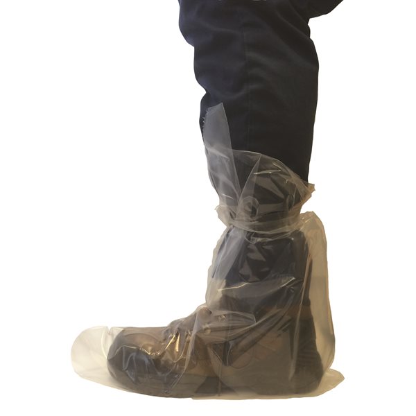 IDEAL Disposable Overboots with Tie - 4 mil Box/50