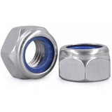 M8 A2 Lock (Nylon Insert) Nut DIN 985